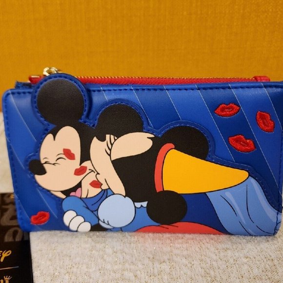 Loungefly Disney Brave Little Tailor Minnie and Mickey Mouse Flap Wallet NEW - Picture 3 of 14